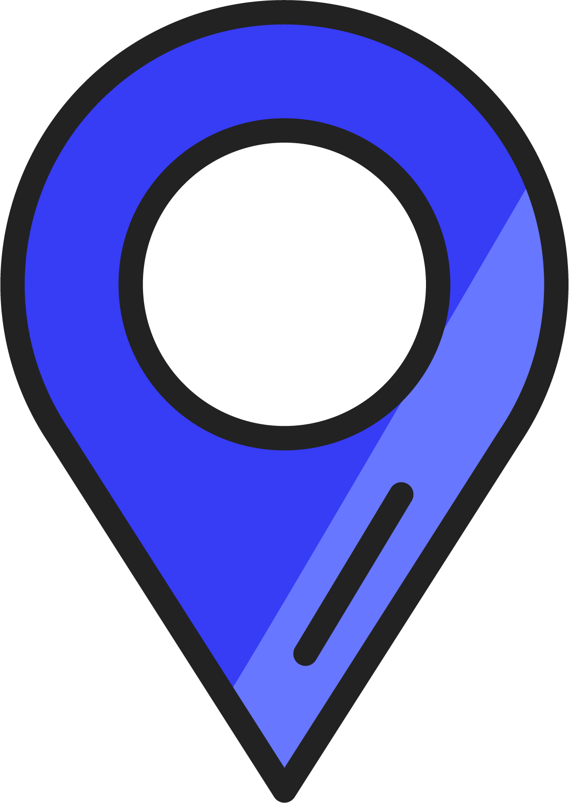 Icone Localisation Bleue