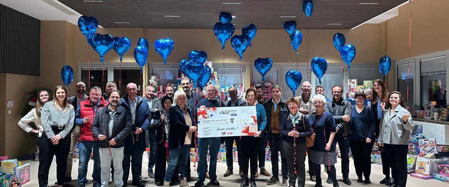 Remise des jouets collectés
